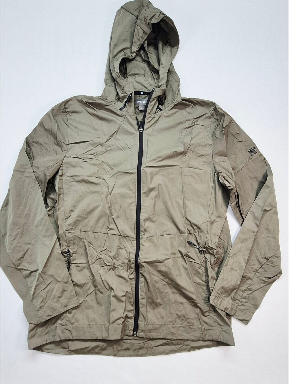 FLX Men's Large Wind/ Rain Resistant Golf Pullover Jacket NWT